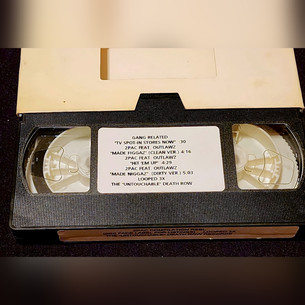 Tupac COMPILATION REELTHE "UNTOUCHABLE" DEATH ROW RECORDS VHS TAPE Rare